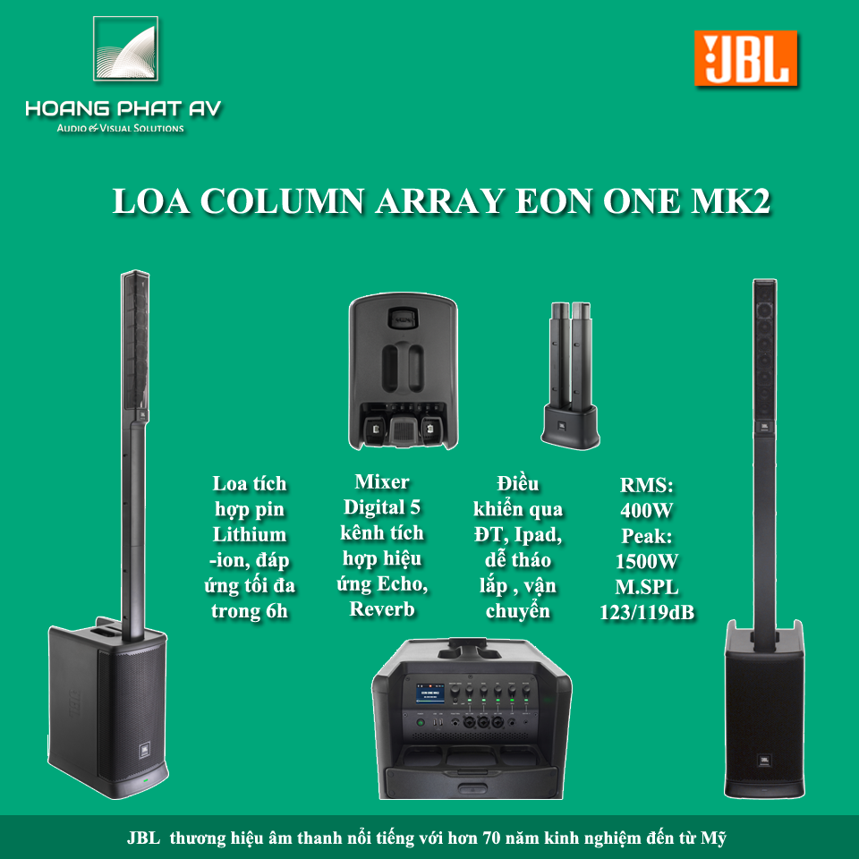 Loa column JBL Eon One MK2 - HoangPhat AV